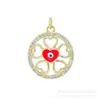 Fábrica de Origen Joyería Microincrustada Accesorios Piezas de Cobre Serie Ojo del Diablo Ojos Serie Mariposa Colgantes