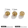 Cuentas Redondas Talladas de Metal Retro Patrón Dorado y Plateado Cuentas Espaciadoras Pulsera DIY Collar Joyería con Cuentas Accesorios Venta al por Mayor