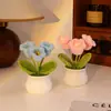 Regalo de Cumpleaños para Niñas Ramo de Girasoles Adorno Pequeño Escritorio Flores de Lana Tejidas a Mano Producto Terminado para Mejor Amiga Práctico