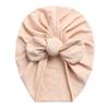 Gorro de punto multicolor con lazo de estilo nuevo europeo y americano para bebé primavera, verano y otoño, con orejas de conejo y nudo, estilo indio, para recién nacido