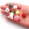 Colgante de resina de simulación estéreo de fútbol baloncesto voleibol pulsera de pelota deportiva llavero colgante W403