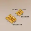 Banhado a Ouro Real 18K Cor Duradoura Tira Contas Espaçadoras de Prata Quebrada Pulseira Colar Acessórios para Joias DIY Mini Contas Espaçadoras Longas