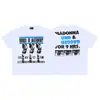 ERD Melancolia Rica Segunda Geração Estilo Americano High Street Estampa de Figura Verão Retrô Camiseta Casual Solta de Manga Curta Masculina e Feminina