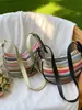 Bolso Tejido de Paja para Mujer Transfronterizo 2026 Nuevo Bolso de Hombro Cruzado de Moda Bolso Baguette Tejido Estilo Coreano de Moda Tendencia