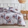 Relógio antigo cama comércio exterior fabricantes de atacado transfronteiriços impresso flor folhas estilo pastoral kit capa de colcha