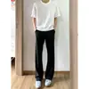 Pantalones de Traje Holgados para Hombre Estilo Callejero Japonés Otoño 2026 Color Sólido Simple Resistentes a las Arrugas Tacto de Alta Gama Microbocana Pantalones Largos