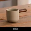 Xícara de café estilo japonês para dropshipping, xícara de espresso de argila, xícara de chá de cerâmica artesanal, xícara de cerâmica rústica personalizada para casa