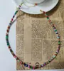 Collar de Piedra Natural de Color Piedra con Cuentas Estilo Ins Europeo y Americano Entrada Nueva Primavera y Verano 2023 Cadena de Clavícula Apilada de Lujo de Nicho