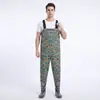 Macacão impermeável, conjunto de chuva de meio corpo, calça de chuva com botas de chuva, calça de pesca de couro, conjunto de pesca masculino de corpo inteiro, design espessado para pesca em reservatório
