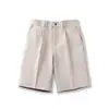 Pantalones Casuales, Shorts de Seda Helada de Verano, Pantalones de Vestir Anti-Arrugas para Hombre, Shorts Rectos Frescos y Transpirables de Estiramiento en Cuatro Direcciones
