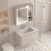 Nuevo Gabinete de Baño Combinación de Lavabo de Cerámica Inodoro Lavamanos Balcón Lavabo Doméstico Lavabo para la Cara Baño