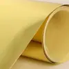 Venta al por mayor de fábrica 2.5 Seda dorado brillante autoadhesivo trefilado oro/plata etiqueta publicitaria autoadhesiva pegatina de mascota desprendible