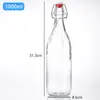 Garrafa de Vinho de Encaixe, Garrafa de Cerveja Selada de Vidro, Garrafa Transparente de Vidro para Cerveja Artesanal, Garrafa de Enzimas, Garrafa Vazia para Taça de Vinho do Gelo