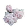 Nueva flor de peonía de 3 cabezas, flor artificial hecha a mano, flor falsa, decoración del hogar, boda, paisaje, camino, flor de seda, venta al por mayor