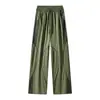 Pantalones Deportivos Casuales de Exterior con Retazos Rayados Retro Americanos Nuevos para Primavera 2026 para Hombres y Mujeres, Pantalones Largos Elegantes y Modernos