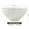 Cuenco de Cerámica de Lujo Ligero de Alta Calidad Jingdezhen Hueso de Porcelana Cuenco de Arroz Cerámico para el Hogar Cuenco para Fideos Cuenco Grande para Sopa Cuenco para Sopa Cuenco para Comedor de Hotel