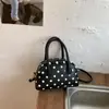 Transfronterizo 2025 Nuevo Bolso Coreano Pequeño Bolso Tote para Mujer Lindo Lunares Nicho Bolso Almohada Bolso de Hombro Cruzado