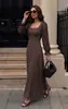 Vestido Feminino Europeu e Americano Moda Decote V Emagrecedor Temperamento Poá