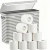 Cesta de Almacenamiento para Pañuelos Caja de Almacenamiento para Baño Cesta de Almacenamiento Plegable con Tapa abatible Caja de Almacenamiento Caja de Almacenamiento para Debajo del Fregadero