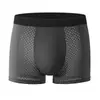 Ropa interior de malla de seda helada para hombre, Calzoncillos tipo bóxer transpirables, Malla de verano, Fresca y refrescante, Venta al por mayor de fábrica