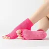 Meias de Yoga de Dedo Abertas Femininas Meias de Dedo para Yoga de Massagem Meias de Dedo Esportivas