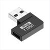 Adaptador USB-TypeC 3.2 Gen2, convertidor U macho a hembra, transmisión de alta velocidad de 10 Gbps, codo en L de 90 grados.