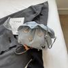 Verão Super Hot Pequeno Dobrado Nuvem Bolsa Feminina 2024 Nova Moda All-match Corrente Ombro Crossbody Bolsa Pequena Bolsa