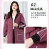 Overoles Cálidos Impermeables y a Prueba de Aceite Ropa de Trabajo de Cocina para el Hogar de Moda para Adultos Delantal de Manga Larga de Invierno para Mujer Top con Forro Polar