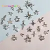 Pingente Estrela e Lua Acessórios DIY Peças de Liga Mista Pulseira com Recortes Contas para Colar Acessórios para Joias DIY
