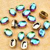 Fluorescente Oval plano liso especial A cosido a mano taladro diy arte de uñas funda de teléfono pegar taladro accesorios fabricantes al por mayor