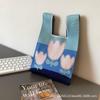 Bolsa de Chaleco Ponderado Engrosada, Bolsa Tejida a Mano, Bolsa Tejida, Bolsa de Regalo para Luna Llena de Boda, Bolso de Mano, Bolsa de Compras