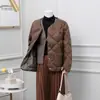 Liquidación Deficitaria Bienestar Estilo Étnico Serie Chaquetas de Plumas Estilo Corto Súper Buena Calidad Impecable Pedir Según la Foto