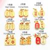 Pulsera de cuentas hecha a mano de la marca Ruyi con palabra de la suerte que conserva el color dorado, collar, accesorios de joyería con cuentas de oro antiguo
