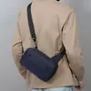 Bolso nuevo de nailon para hombre, bolso bandolera de un solo hombro, monedero vintage simple, bolso casual, bolso multifuncional de color liso