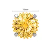 Binkes Serie Fresca de Verano Amarilla Zirconia Brillante Aleación de Titanio Joyería Cabeza de Repuesto para Aretes de Lóbulo, Piercings de Labio y Piercings de Nariz