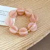 Collar Irregular de Perlas Acrílicas Transfronterizo Europeo y Americano, Cadena para Clavícula de Lujo Ligero y de Gama Alta, Collar de Moda Estilo Vacaciones para Mujer