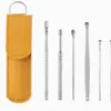 Conjunto de Colheres de Ouvido, Colher de Ouvido Espiral, Ferramenta Profissional para Remoção de Cera de Ouvido para Adultos, Ferramenta de Limpeza de Ouvido