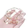 Nuevo Pulsera Flor de Durazno Rosa Verde Heian Esquema de Color Girly Pulsera Alegre de Alto Valor