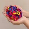 Elástico de Cabelo Infantil de Alta Elasticidade, Prendedor de Cabelo para Menina, Não Machuca o Cabelo, Elástico de Borracha, Acessório de Cabeça para Bebê, Elástico de Borracha Macio para Menininha