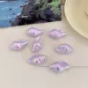 Cuentas de Caracol de Acrílico Bicolor con Chapado UV de Colores y Agujero Recto, Cuentas Sueltas de Caracol Iridiscentes con Agujero Pasante, Accesorios de Cuentas para Cadena de Teléfono DIY
