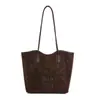Bolso de Hombro Casual Retro de Gran Capacidad a la Moda para Mujer 2026 Nueva Moda Versátil Práctico Bolso de Viaje Bolso Tote