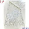 Vestido de pasarela brillante talla confusa lentejuelas tejido de malla nupcial lentejuelas tejido de encaje