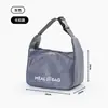 Bolsa térmica para oficinista llevar almuerzo bolsa para lonchera gruesa de papel de aluminio térmico bolsa bento para estudiante hebilla bolso de mano gran capacidad