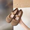 Sandalias Nuevas de Verano para Mujer Zapatos de Punto para Mujer Malla Transpirable Suela Suave Gorro Zapatos de Trabajo Zapatos Individuales Cómodos Venta Directa de Fábrica