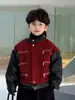 Jaqueta de Couro Masculina 2025 Novo Estilo Jaqueta de Couro Inspirada na Chanel Motociclista Tendência Estilosa Top Jaqueta de Couro Infantil Atacado