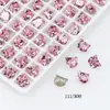 Dongzhou Cristal 8mm Cabeça de Gato Alta Qualidade K9 Super Brilhante Pedras de Strass para Nail Art Gato da Sorte Estilo Francês Celebridade da Internet Decorações de Strass para Nail Art