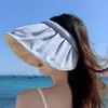 Sombrero de Pescador Transpirable de Punto Hueco Colorido Estilo Coreano para Mujer, Sombrero de Cubo con Visera para el Sol al Aire Libre en Verano Que Hace que la Cara Parezca Más Pequeña