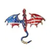 Broche Retro de Dibujos Animados con Forma de Dragón, Moda Europea y Americana para Hombres y Mujeres, Pin Versátil y Elegante para Abrigo, Accesorio para Abrigo