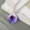 Accesorios de Collar K-Pop de Grupo de Chicas Cazadoras de Brujas Más Vendidos Transfronterizos Collar con Colgante de Piedra del Tiempo Collar de Piedra Preciosa Fábrica al por Mayor