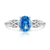 Anillo de Huevo de Paloma con Corte de Flor de Hielo de Piedra Preciosa de Colores Más Vendido en Tiktok para Mujeres con Anillo de Diamante de Alto Carbono Súper Llamativo para Transmisión en Vivo y Dropshipping